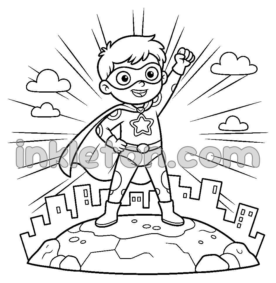 Cardboard Box Superhero