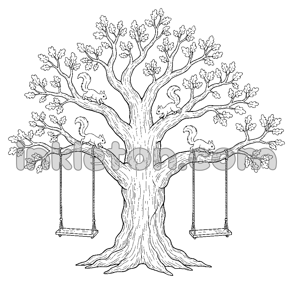 Den gamla eken på våren