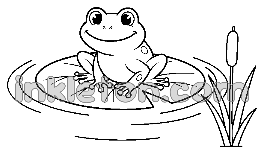 Frog on a Lily Pad