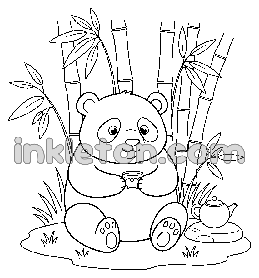 The Panda's Bamboo Tea Party