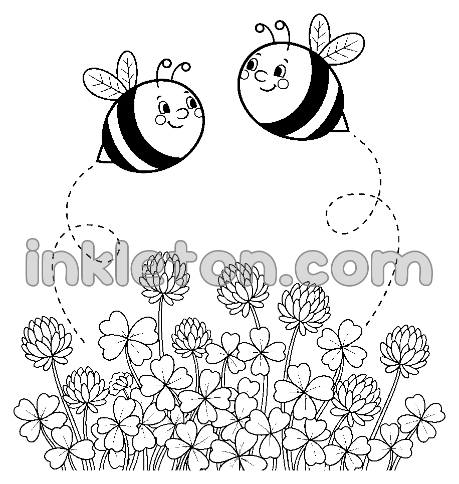 Busy Bees in the Clover