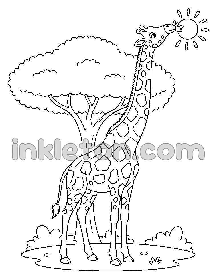 Den blide savannegiraf