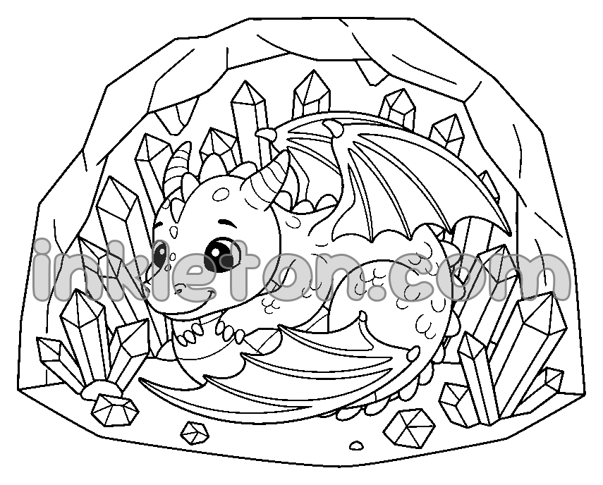 The Crystal Cave Dragon
