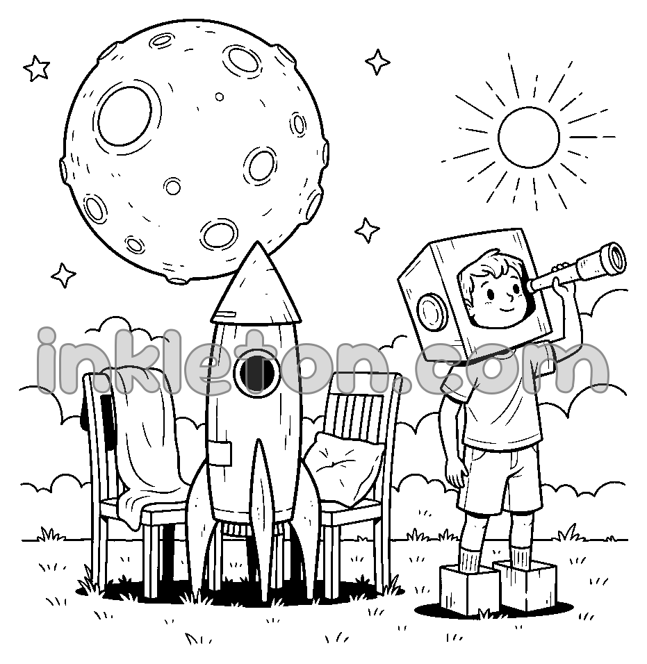 Future Astronaut in the Backyard