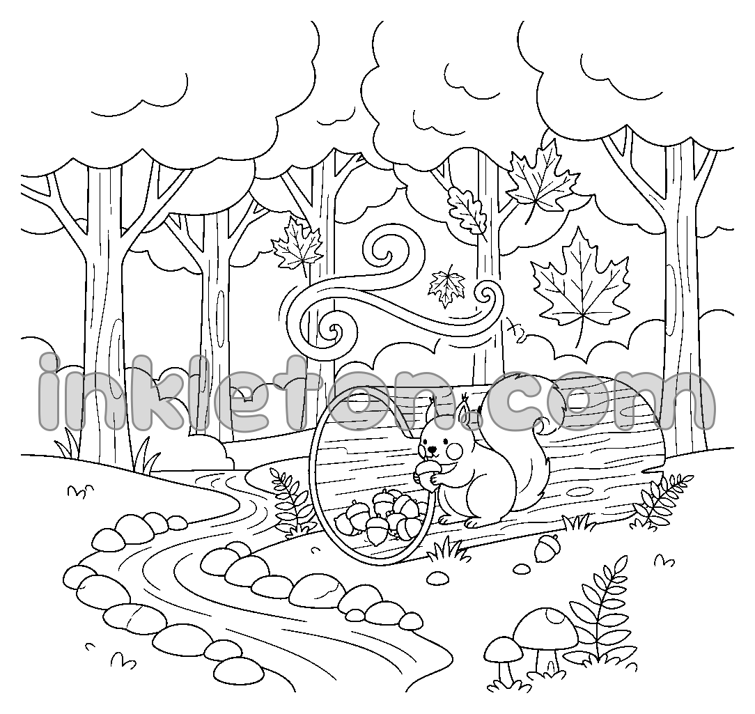 Whimsical Autumn Forest