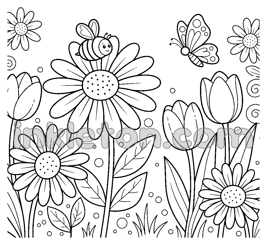 Springtime Garden Meadow