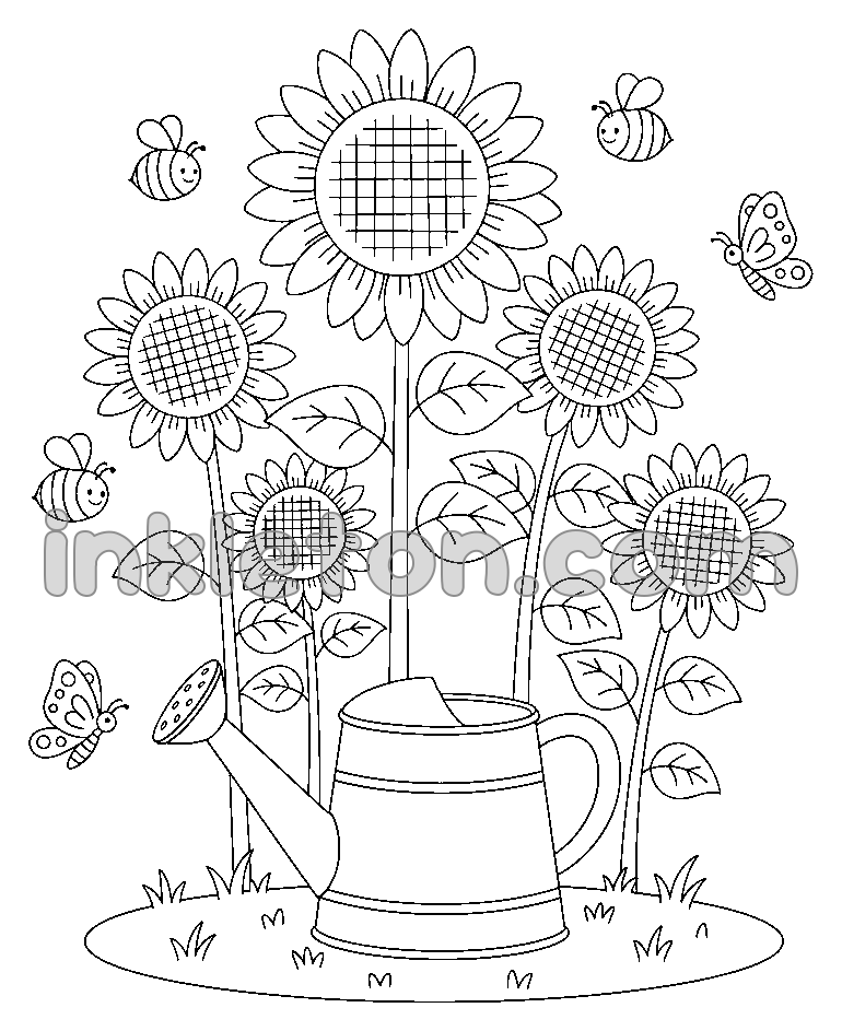 Summer Sunflower Garden