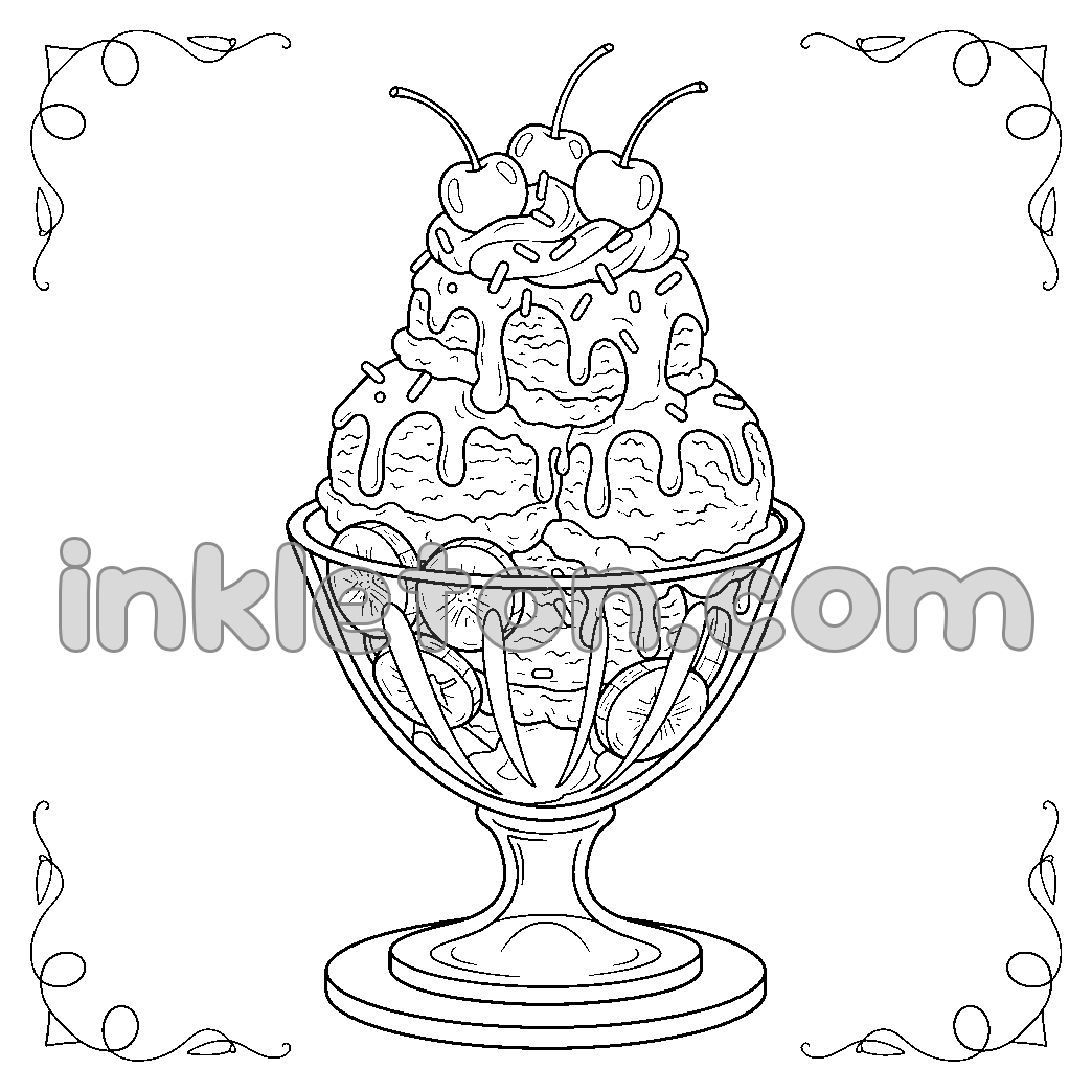 Γιγαντιαίο παγωτό Sundae Mountain