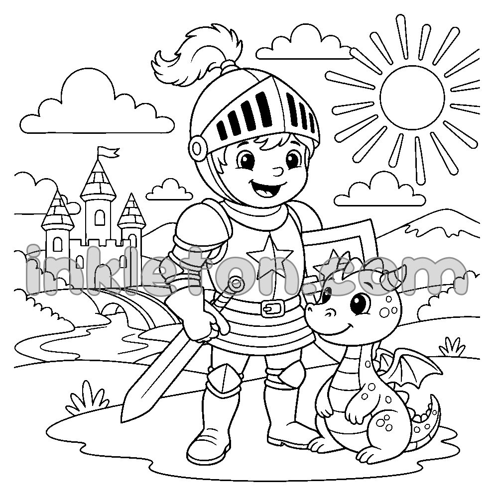 The Knight and the Friendly Dragon