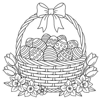 Floral Πασχαλινό καλάθι έκπληξη