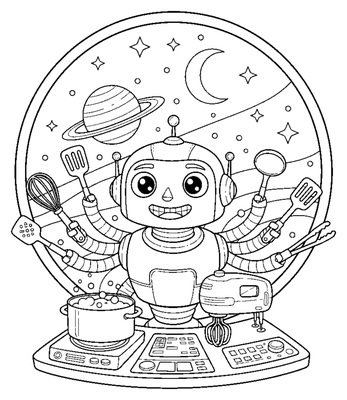 Robot Chef in the Space Kitchen