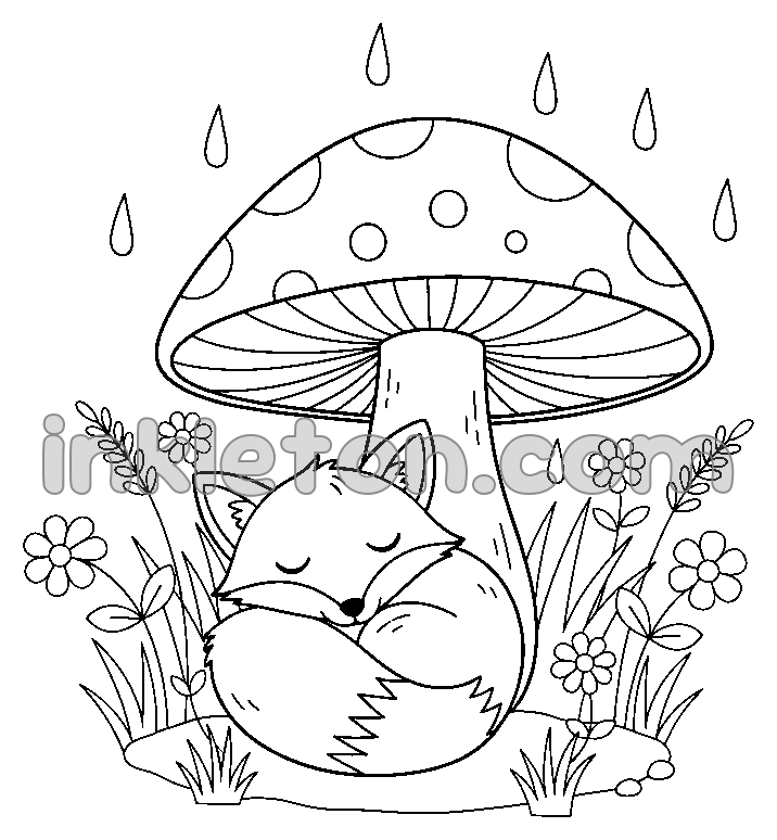 Abri à champignons pour les jours de pluie