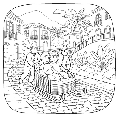 The Wicker Sled Ride of Funchal