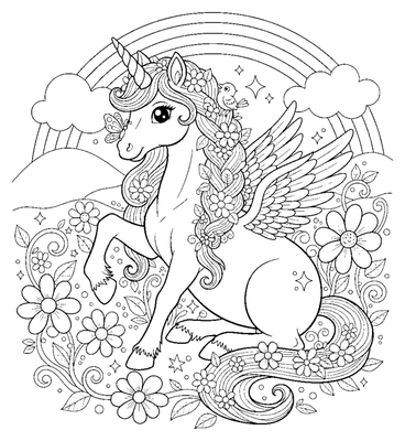 Unicorn Picnic in the Clouds