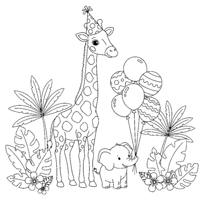 Jungle Party with Giraffes