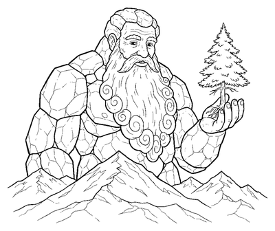 Página para colorir de O Espírito da Serra da Estrela para imprimir
