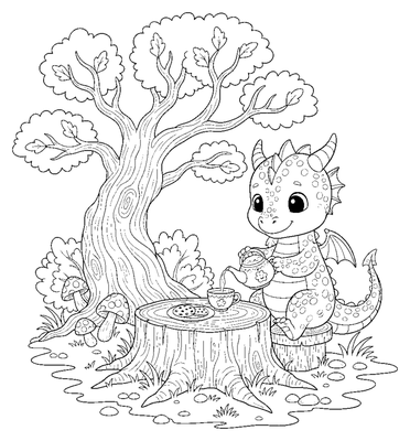 Čajový dýchánek malého draka