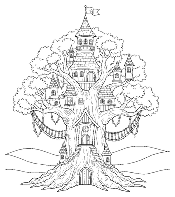 Das geheime Baumhaus-Schloss