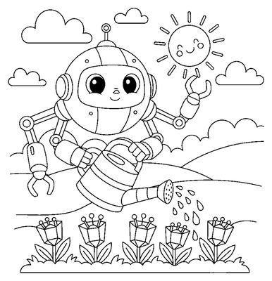 Robot Gardener on the Moon