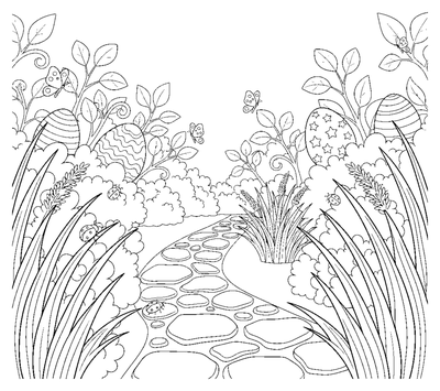 Caza del huevo en el Jardín Encantado