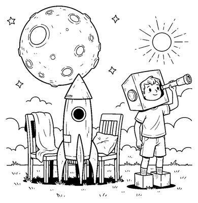 Future Astronaut in the Backyard