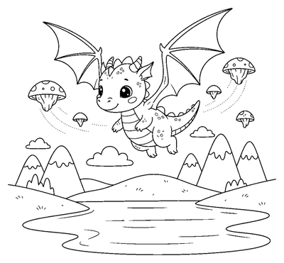 Baby-dragens første flyvetur