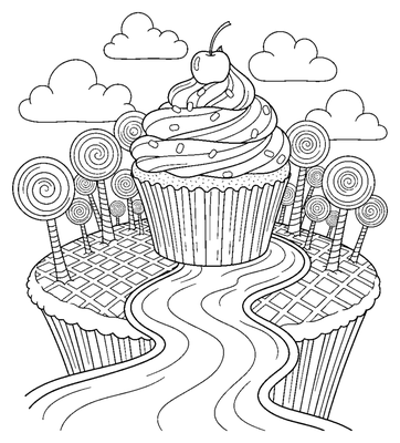 Den flydende slik-ø