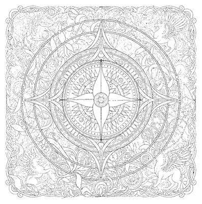 Navigator's Compass Adventure coloring page to print