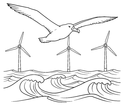 The Albatross Glider coloring page to print