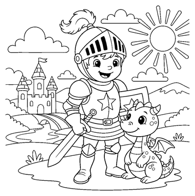 The Knight and the Friendly Dragon