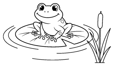Frog on a Lily Pad