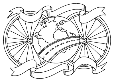 Pagina da colorare Mappamondo internazionale della pace da stampare