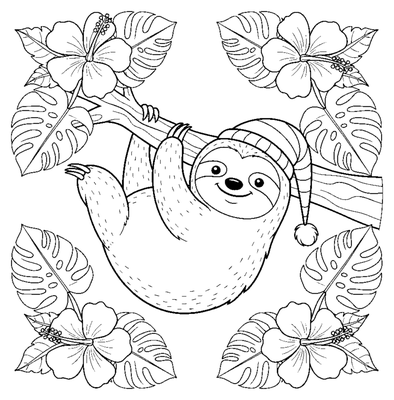 Sleepy Sloth στη ζούγκλα