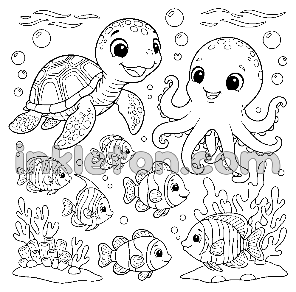 Underwater Coral Reef Parade