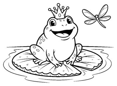 Frog Prince on a Lily Pad