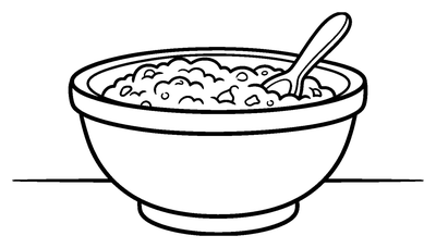 Página para colorir de Taça de Salada de Frutas para imprimir