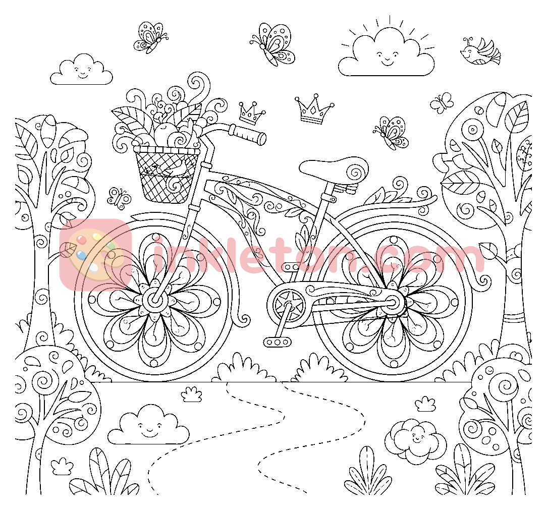 Page de coloriage Le cycle du pégase ailé à imprimer