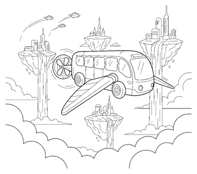 The Sky-High Flying Bus