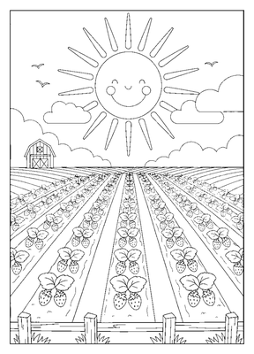 The Breezy Berry Farm coloring page to print