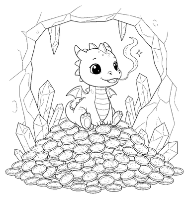 Baby Dragon's First Flame