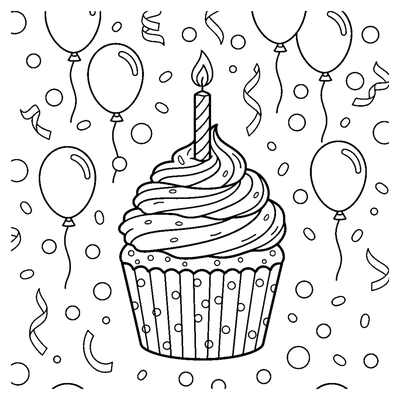 Cupcake gigante di compleanno a sorpresa