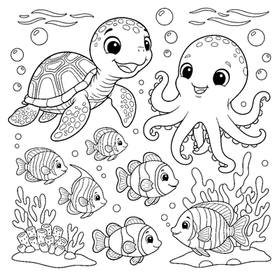 Underwater Coral Reef Parade