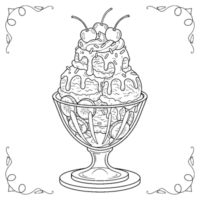 Γιγαντιαίο παγωτό Sundae Mountain