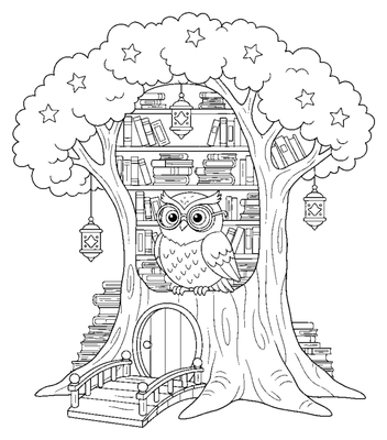 Η βιβλιοθήκη της σοφής κουκουβάγιας