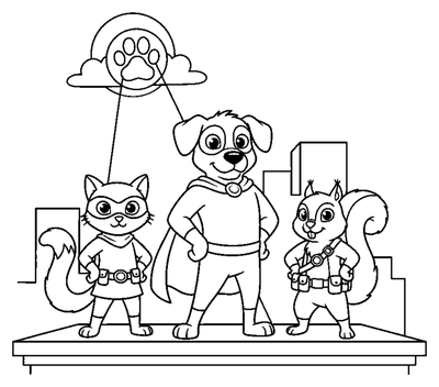 The Paws of Justice Team