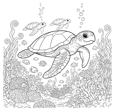 Äventyr på havssköldpaddornas rev