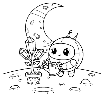 Robot's Martian Garden