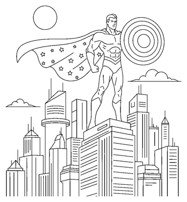 Galaktický strážce chránící město