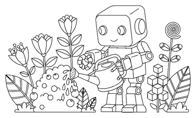 The Friendly Robot Gardener