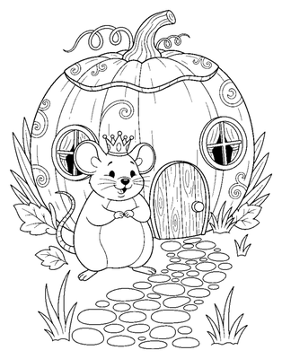 The Royal Mouse's Pumpkin Home